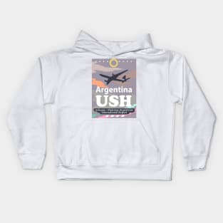 USH Argentina airport Kids Hoodie